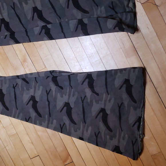 Camo Mesh Flare Booty Pants - Picture 3 of 9